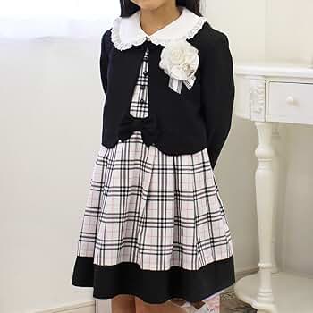 Amazon | 912323(チェック柄) 入学式 子供服 女の子スーツ4点